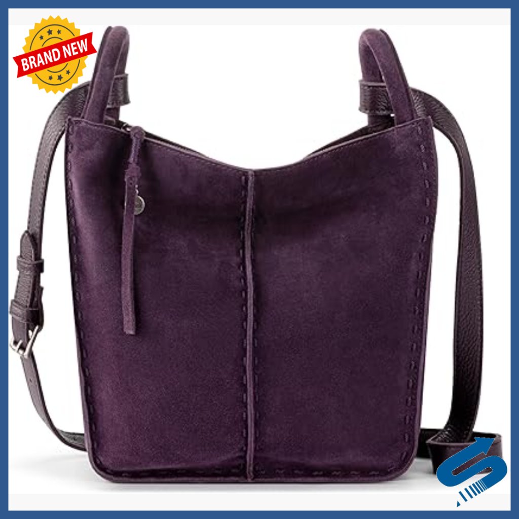 Leather Crossbody Bag Hobo Style Adjustable Strap Travel Everyday Purse